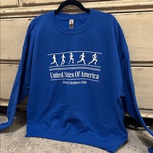 FRIDAY + SATURDAY USA Health and Wellness Crew Sweatshirt